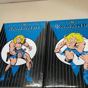 KAMANDI (JACK KIRBY) VOLUME 1 & 2 HARDCOVER SET + DJ DC Archives Sealed & Open